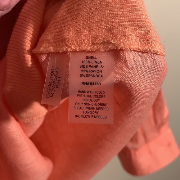 Calvin Klein Linen Button Down Size M - Picture 8 of 8